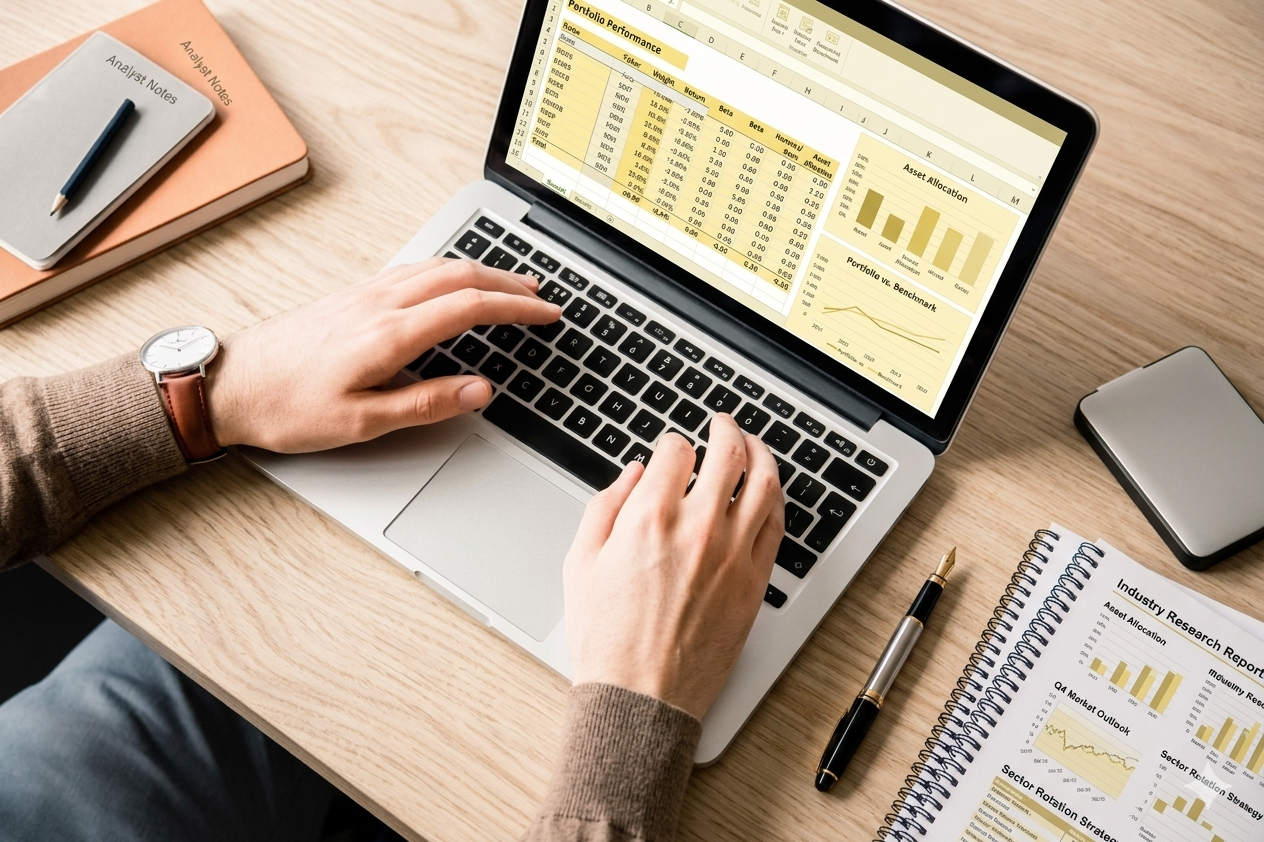 Investment portfolio analysis dashboard showing AI-generated due diligence report